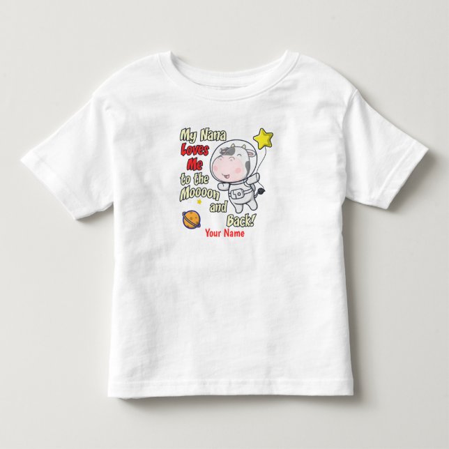 My Nana Loves Me Toddler T-shirt (Front)