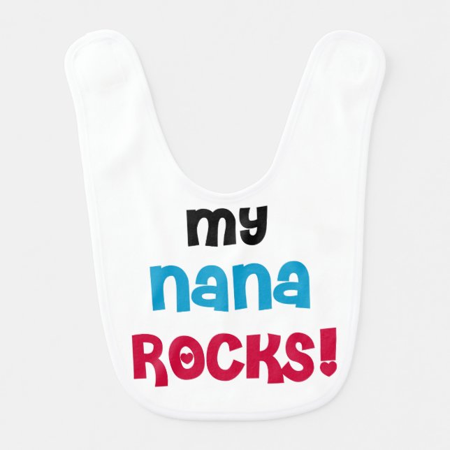 My Nana Rocks Bib (Front)