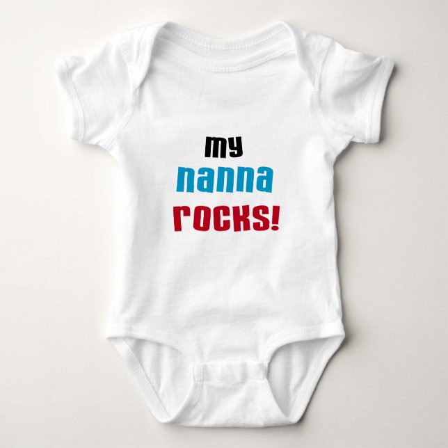 My Nanna Rocks T shirts and Gifts (Front)