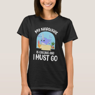 My Narwhal is calling and i must go Unicorn Kids B T-Shirt