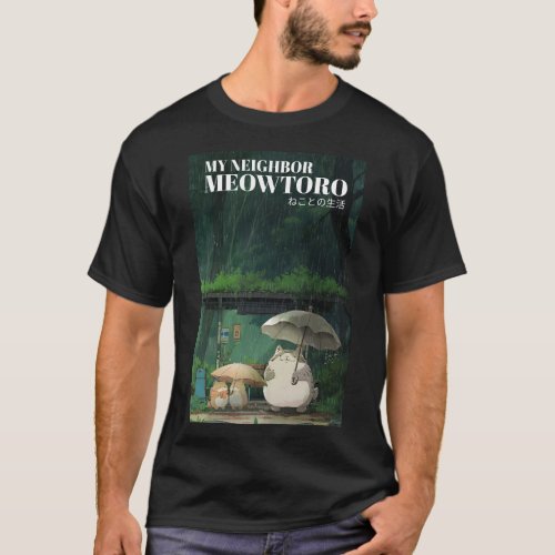 My Neighbor Meowtoro Movie Parody T_Shirt