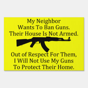 pro gun yard signs