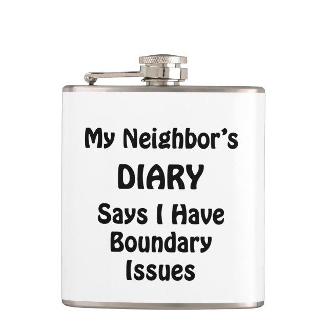 My Neighbor's Diary Flask (Front)