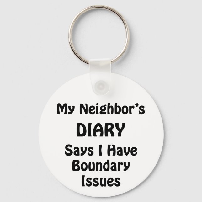 My Neighbor's Diary Keychain (Front)