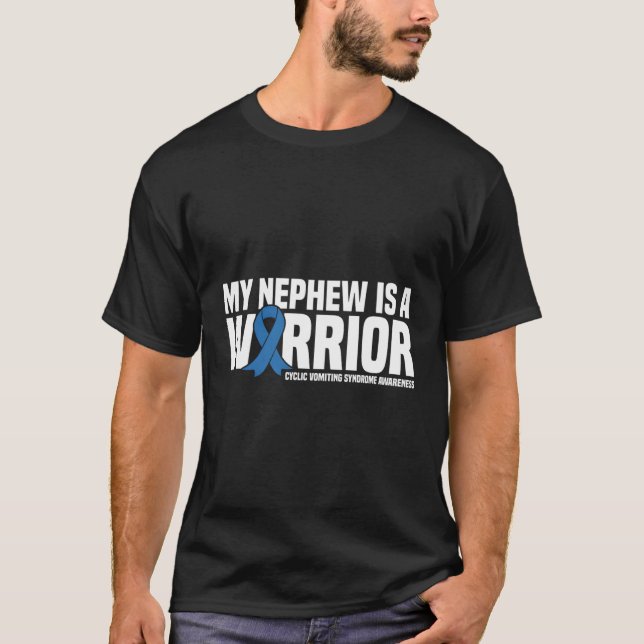 My Nephew Is A Warrior Cyclic Vomiting Syndrome Aw T-Shirt (Front)