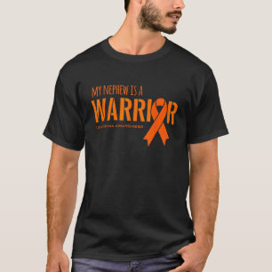 My Nephew is a Warrior Leukemia Cancer Awareness S T-Shirt