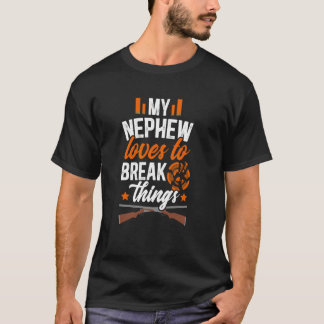 My Nephew Trap Shooting Aunt Trap Shooting Auntie T-Shirt
