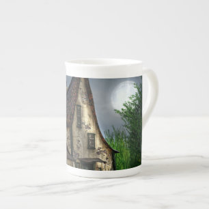 My New House at Night Bone China Mug