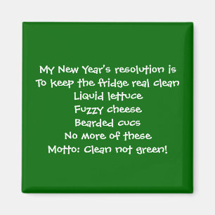 My New Year's resolution Magnet