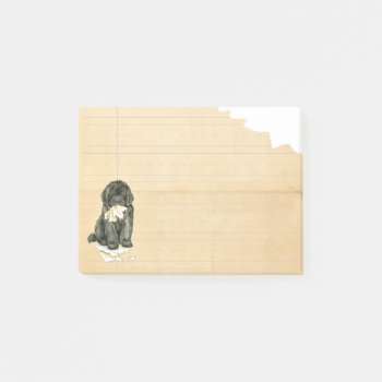 My Newfoundland Ate My Homework Post-it Notes by DogsInk at Zazzle