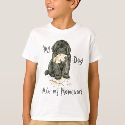 My Newfoundland Ate My Homework T_Shirt