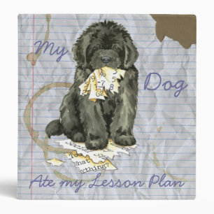 My Newfoundland Ate my Lesson Plan 3 Ring Binder