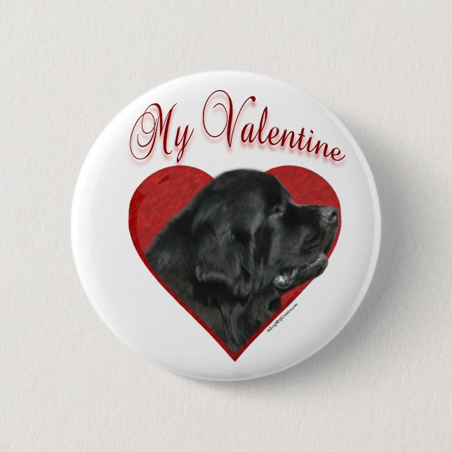 My Newfoundland Valentine Button (Front)