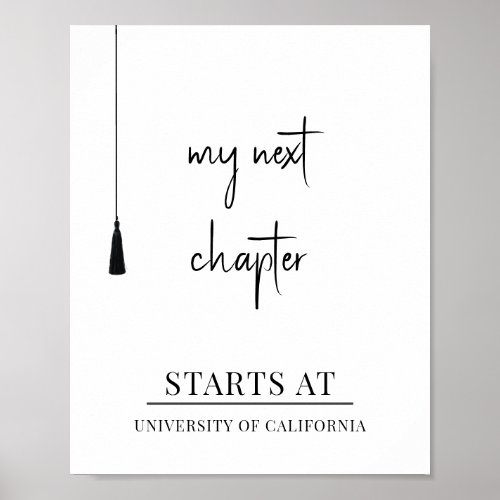 My Next Chapter Graduation  Poster