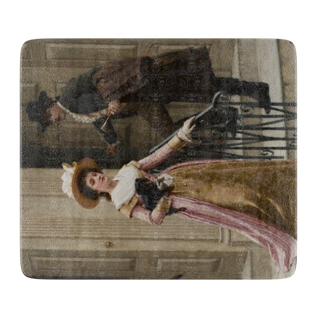 My Next-Door Neighbor (Flirting Couple) (Beauty) Cutting Board (Front)