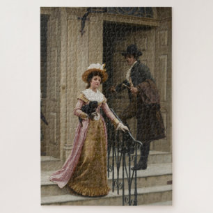 My Next-Door Neighbour (Flirting Couple) (Beauty) Jigsaw Puzzle