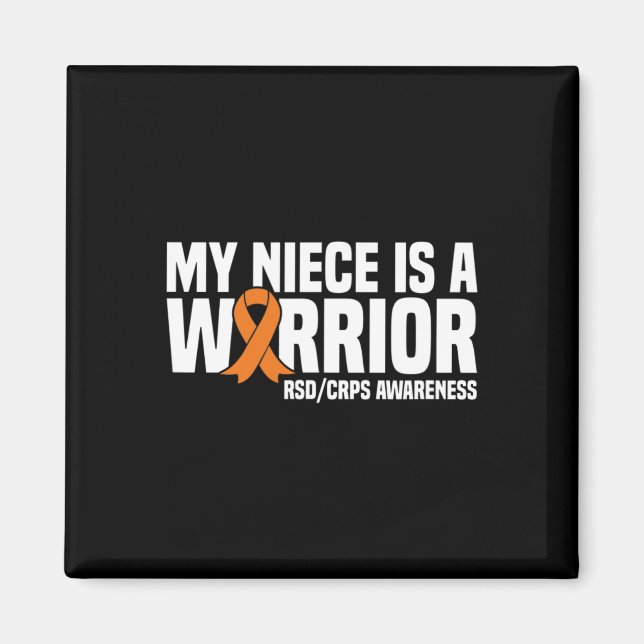 My Niece Is A Warrior Orange Ribbon Rsdcrps Awaren Magnet (Front)