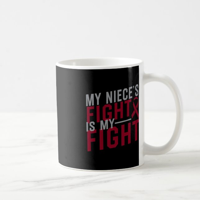 My Niece's Fight is My Fight Sickle Cell Anemia Aw Coffee Mug (Right)