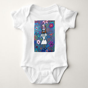 My No.1 Nurse Day of the Dead Baby Bodysuit