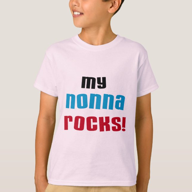 My Nonna Rocks T-shirts and Gifts (Front)