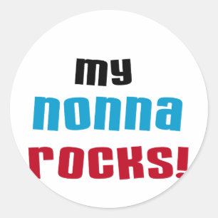 My Nonna Rocks T-shirts and Gifts Classic Round Sticker