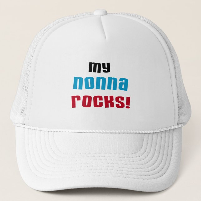 My Nonna Rocks T-shirts and Gifts Trucker Hat (Front)
