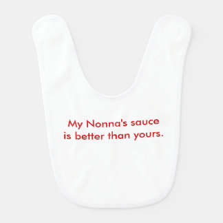 My Nonna's Sauce is Better Than Yours Bib