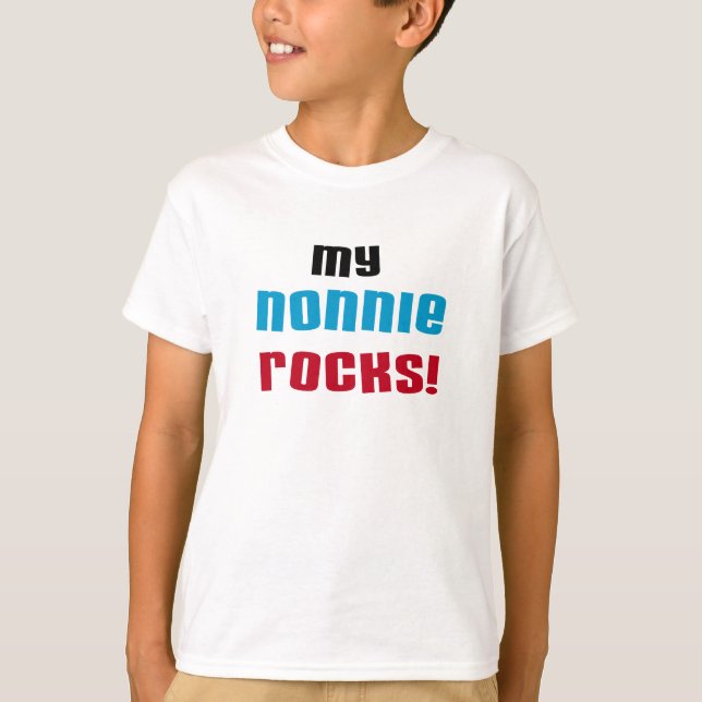 My Nonnie Rocks t-shirts and Gifts (Front)