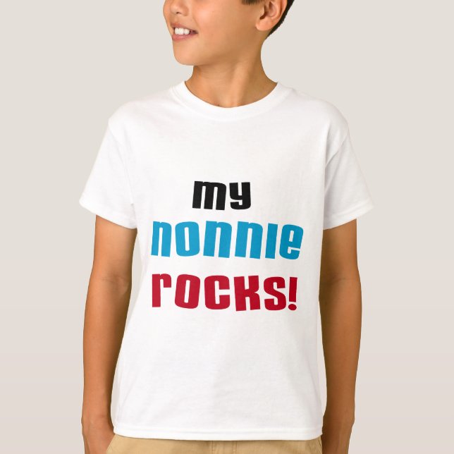 My Nonnie Rocks t-shirts and Gifts (Front)