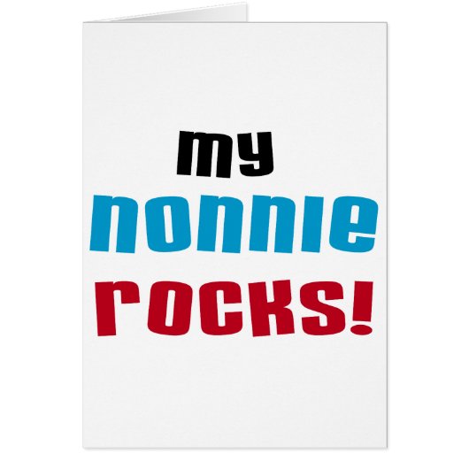 My Nonnie Rocks t-shirts and Gifts (Front)