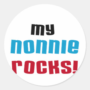 My Nonnie Rocks t-shirts and Gifts Classic Round Sticker