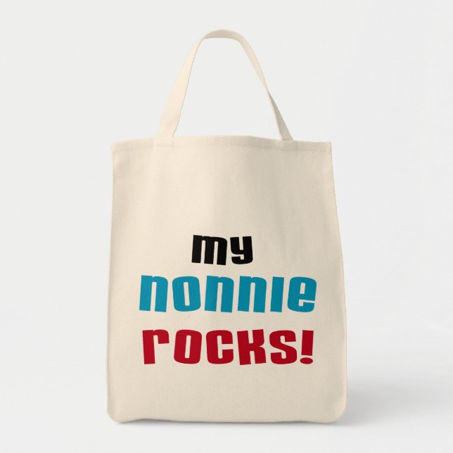 My Nonnie Rocks t-shirts and Gifts Tote Bag (Front)