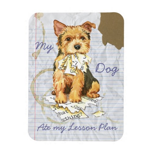 My Norwich Terrier Ate my Lesson Plan Magnet