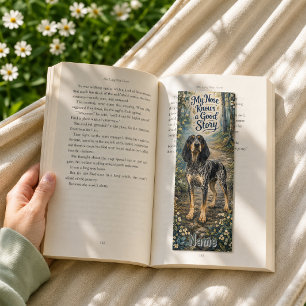 My Nose Knows a Good Story Blue Tick Hound Bookmarks