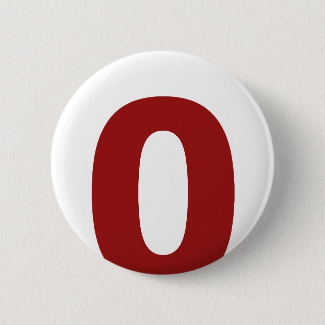 My Number Is 0! Button (Front)