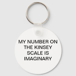My number on the Kinsey Scale is Imaginary Key cha Keychain