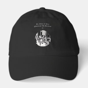 My Office is My Recliner Funny Retirement Humor Hat