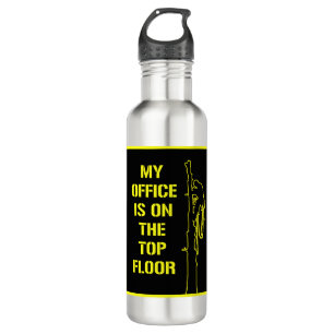 ‘My office is on the top floor’ Arborist Stainless Steel Water Bottle