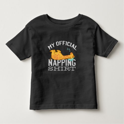 My official napping shirt _ Lazy sleeping Giraffe