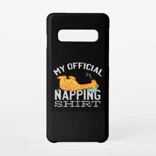 My official napping shirt - Lazy sleeping Giraffe Samsung Galaxy S10 Case