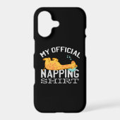 My official napping shirt - Lazy sleeping Giraffe Samsung Galaxy Case (Back)