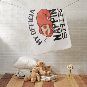 My official napping shirt - Lazy sleeping Sloth Baby Blanket