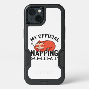 My official napping shirt - Lazy sleeping Sloth iPhone 13 Case