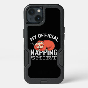 My official napping shirt - Lazy sleeping Sloth iPhone 13 Case