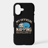 My official napping shirt, Lazy sleeping Sloth Samsung Galaxy Case (Back)