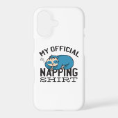 My official napping shirt - Lazy sleeping Sloth Samsung Galaxy Case (Back)