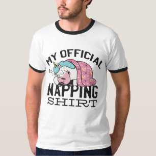 My official napping shirt - Lazy sleeping Unicorn