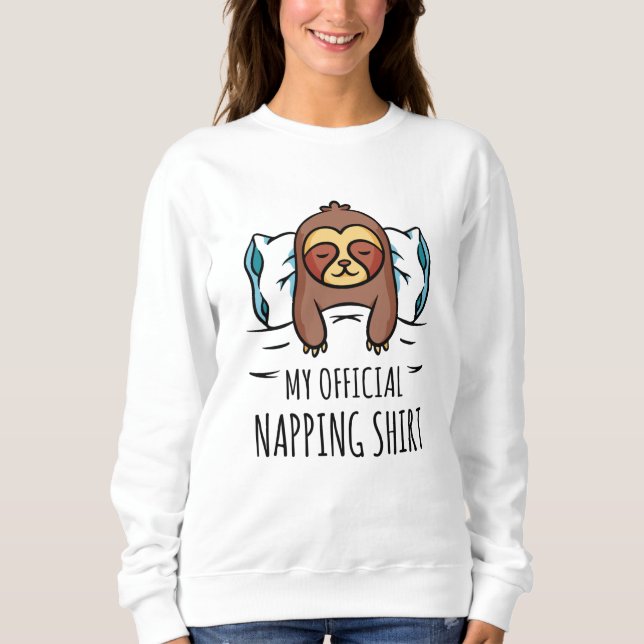 My official napping shirt with sleeping Sloth (Front)
