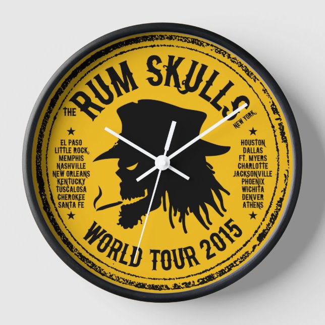 My Old band The Rum Skulls Clock (Front)