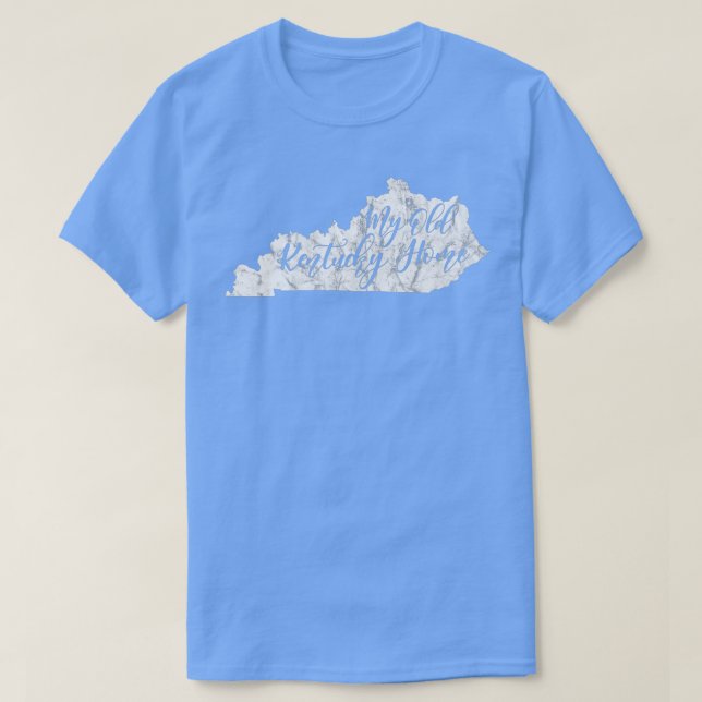 My Old Kentucky Home  Bluegrass State Distressed  T-Shirt (Design Front)